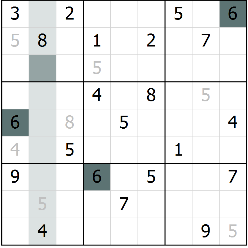 Position des candidats pour la solution de la Gr 38 page 40 du magazine de sudoku Expert n° 019