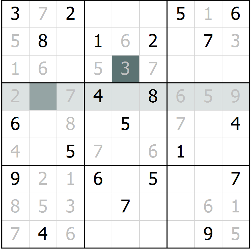 Position des candidats pour la solution de la Gr 38 page 40 du magazine de sudoku Expert n° 019