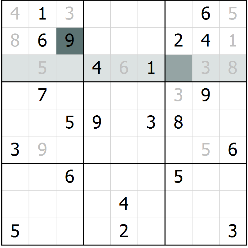 Position des candidats pour la solution de la Gr 40 page 42 du magazine de sudoku Expert n° 019