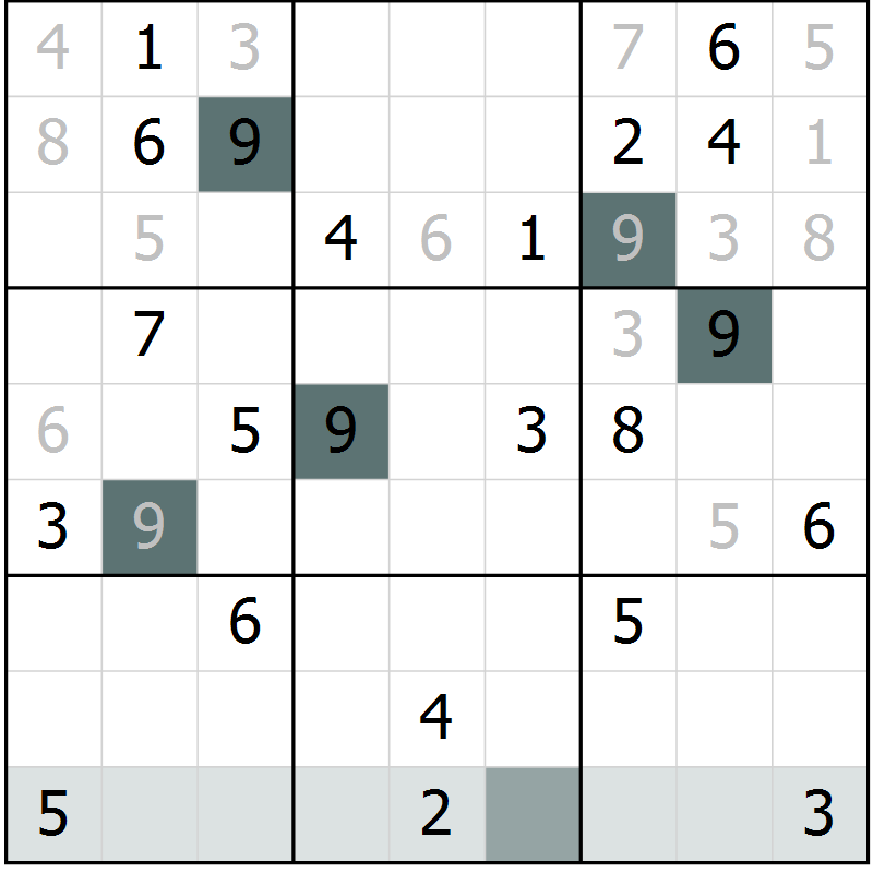 Position des candidats pour la solution de la Gr 40 page 42 du magazine de sudoku Expert n° 019