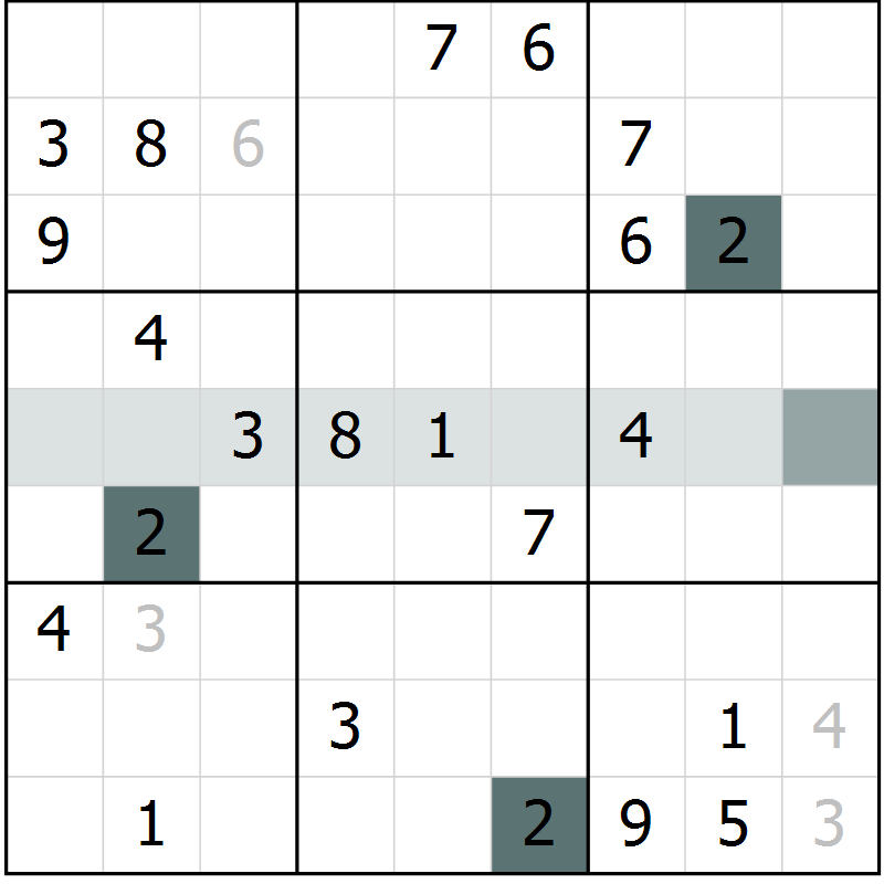 Position des candidats pour la solution de la Gr 41 page 43 du magazine de sudoku Expert n° 019