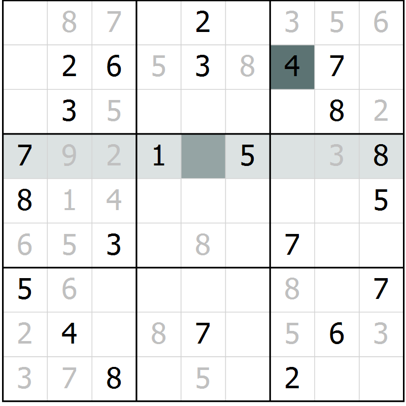 Position des candidats pour la solution de la Gr 47 page 49 du magazine de sudoku Expert n° 019