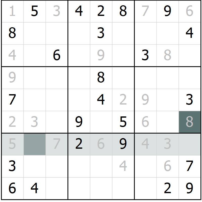 Position des candidats pour la solution de la Gr 48 page 50 du magazine de sudoku Expert n° 019