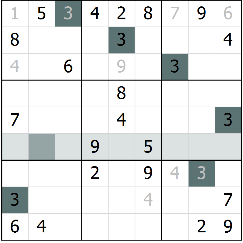 Position des candidats pour la solution de la Gr 48 page 50 du magazine de sudoku Expert n° 019