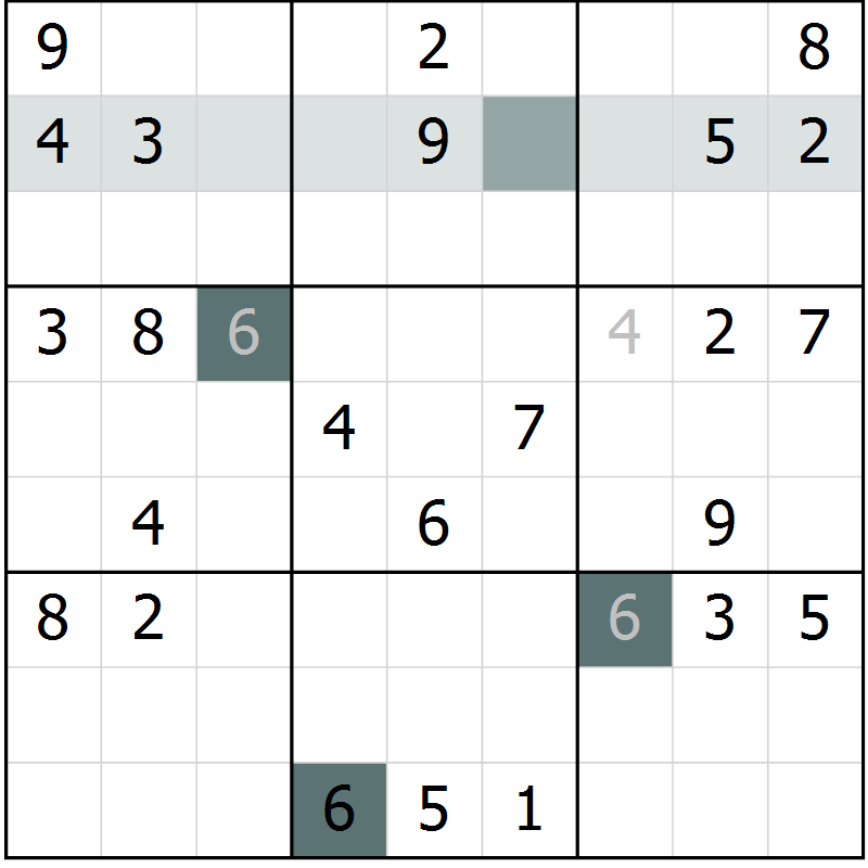 Position des candidats pour la solution de la Gr 49 page 51 du magazine de sudoku Expert n° 019