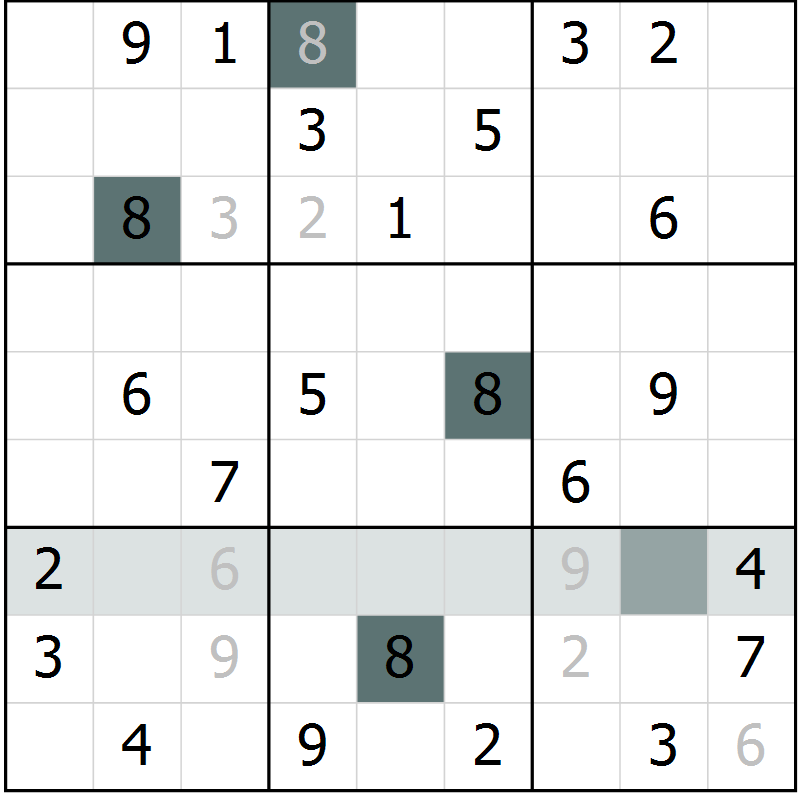 Position des candidats pour la solution de la Gr 55 page 57 du magazine de sudoku Expert n° 019