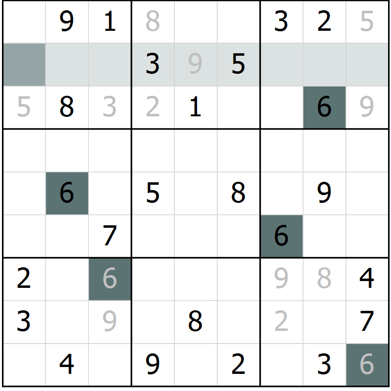 Position des candidats pour la solution de la Gr 55 page 57 du magazine de sudoku Expert n° 019