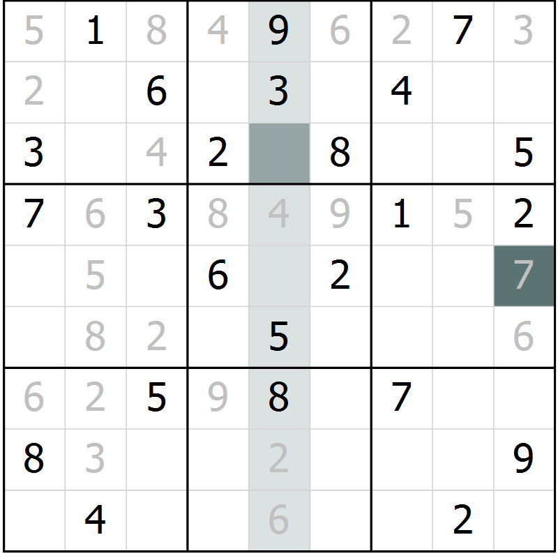 Position des candidats pour la solution de la Gr 56 page 58 du magazine de sudoku Expert n° 019