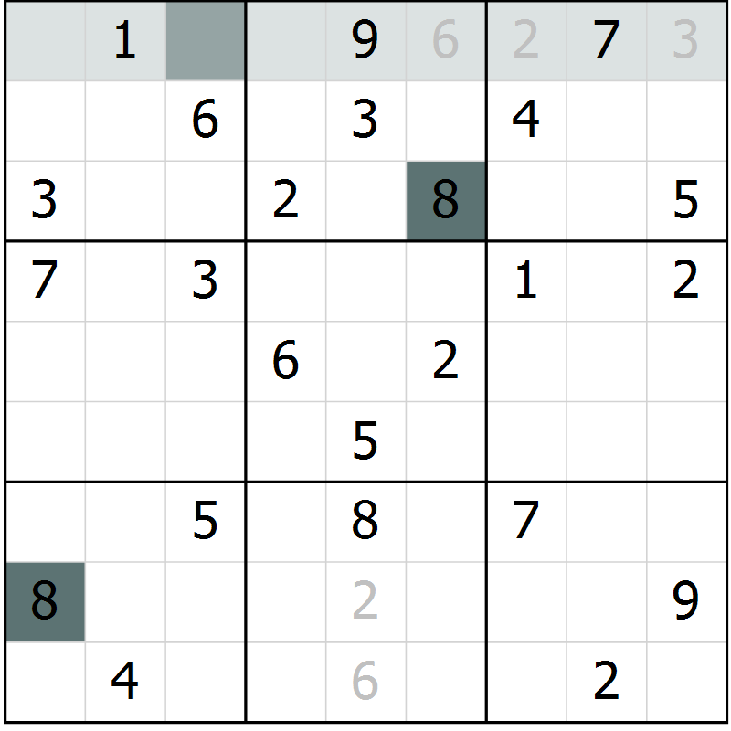 Position des candidats pour la solution de la Gr 56 page 58 du magazine de sudoku Expert n° 019
