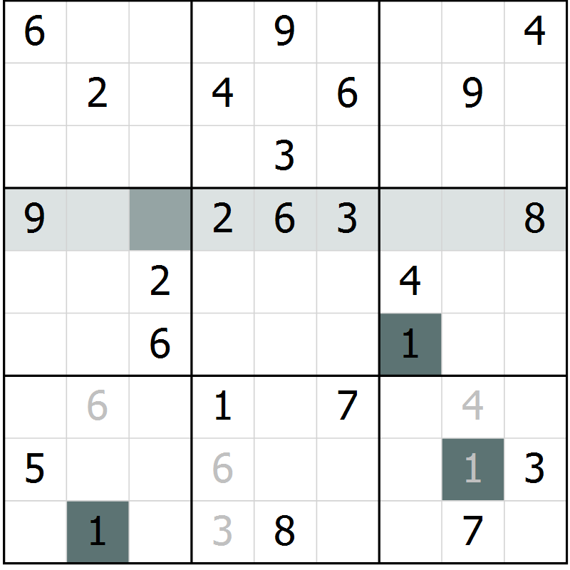 Position des candidats pour la solution de la Gr 57 page 59 du magazine de sudoku Expert n° 019