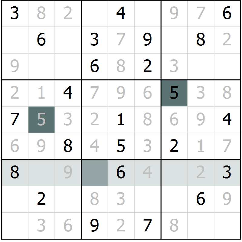 Position des candidats pour la solution de la Gr 63 page 65 du magazine de sudoku Expert n° 019