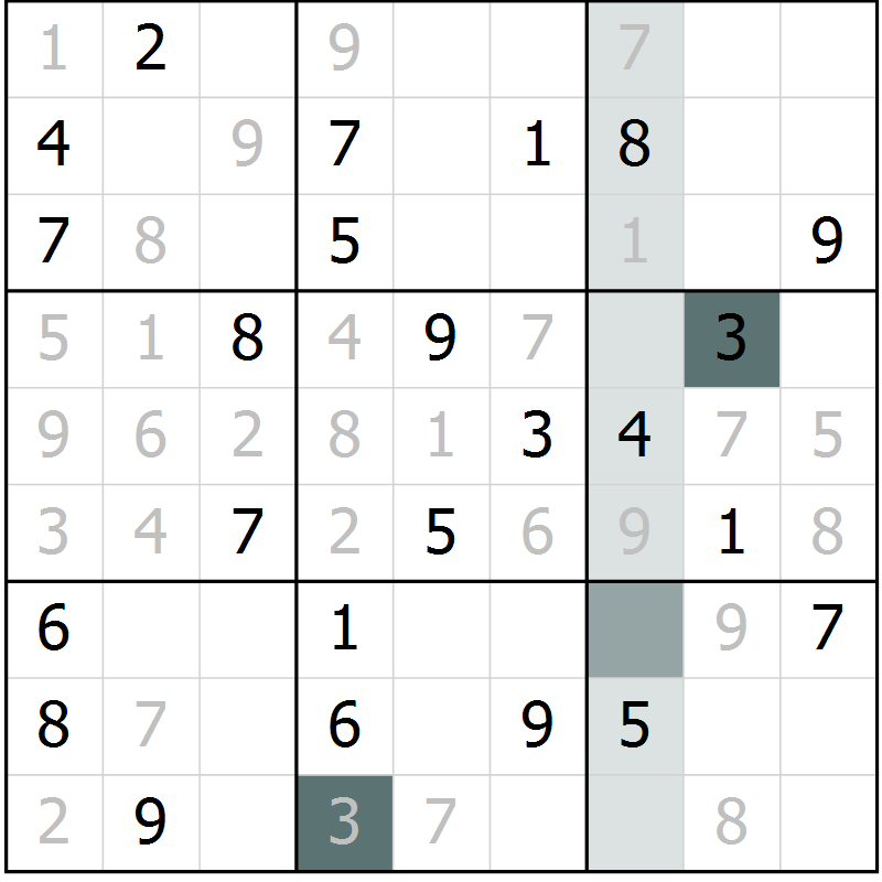 Position des candidats pour la solution de la Gr 64 page 66 du magazine de sudoku Expert n° 019
