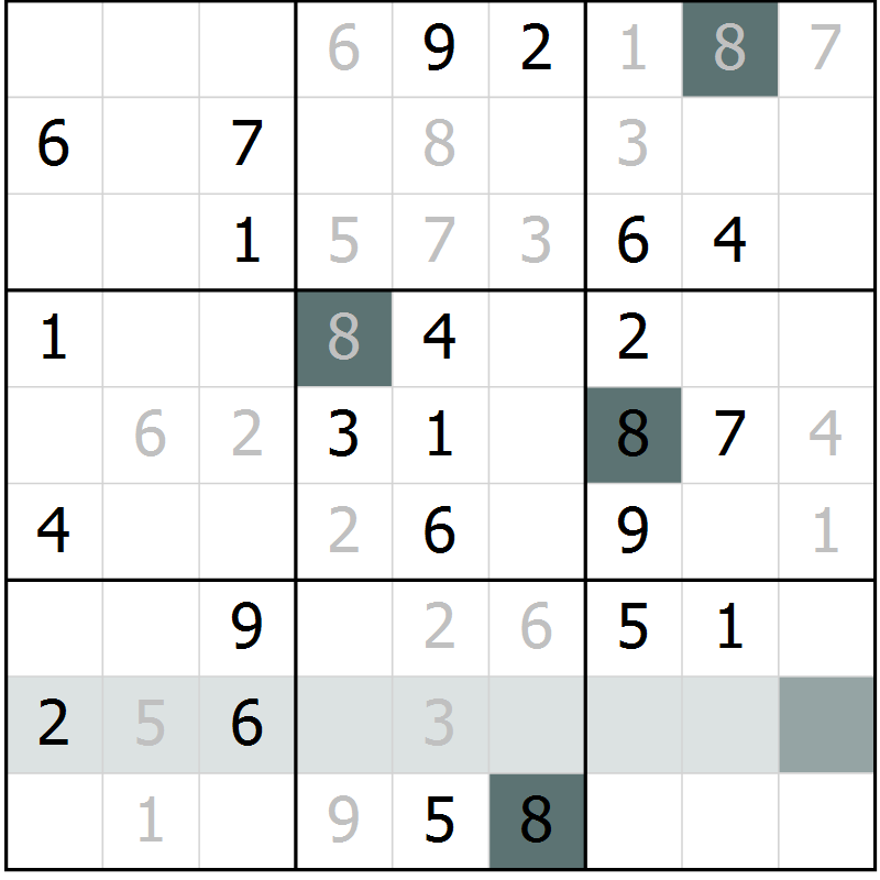 Position des candidats pour la solution de la Gr 66 page 68 du magazine de sudoku Expert n° 019