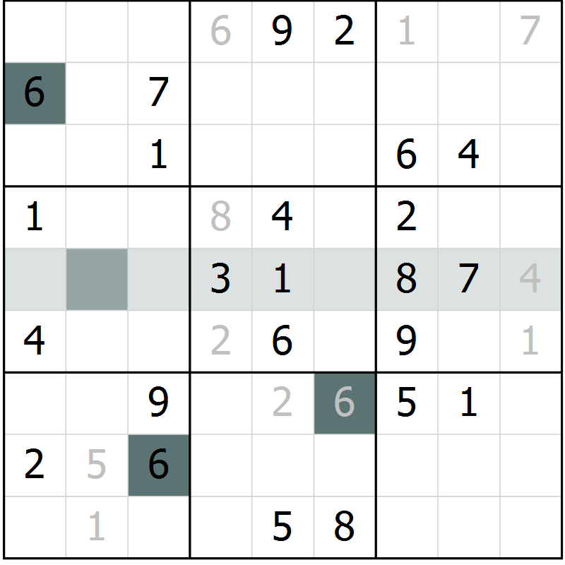 Position des candidats pour la solution de la Gr 66 page 68 du magazine de sudoku Expert n° 019
