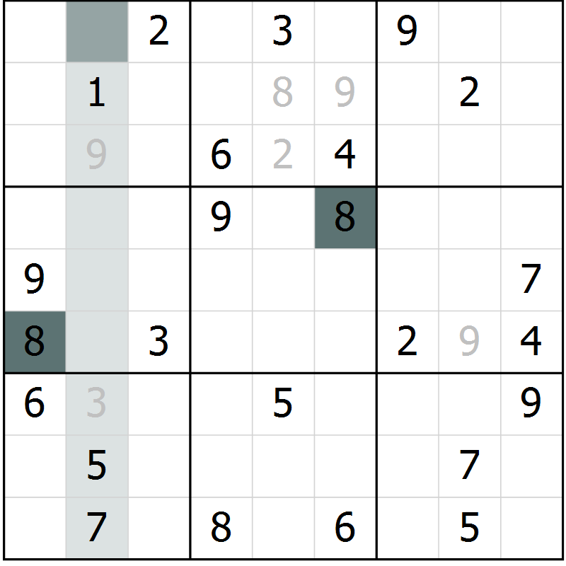 Position des candidats pour la solution de la Gr 67 page 69 du magazine de sudoku Expert n° 019