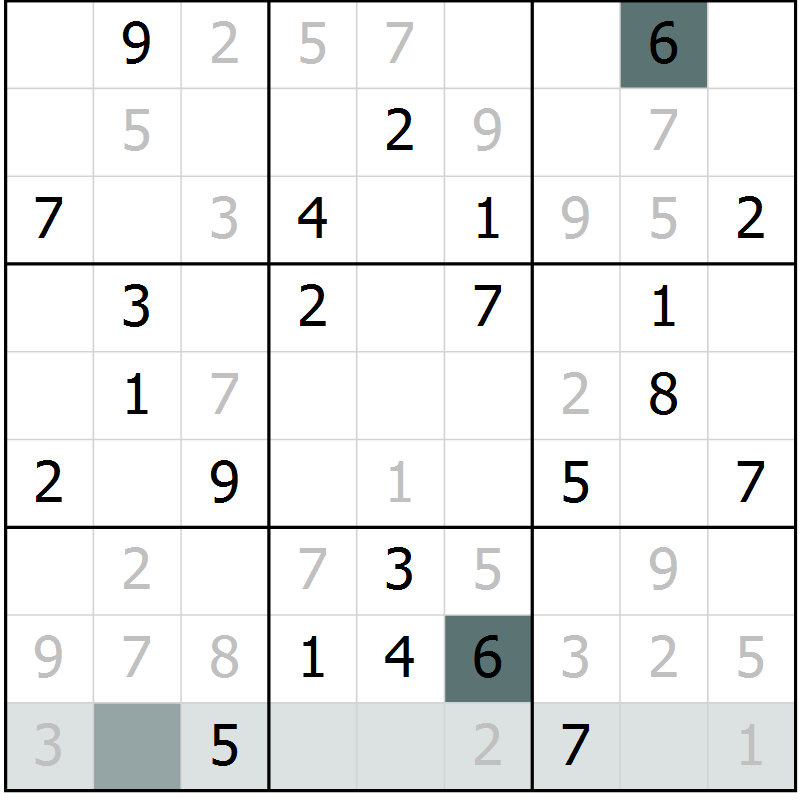 Position des candidats pour la solution de la Gr 68 page 70 du magazine de sudoku Expert n° 019