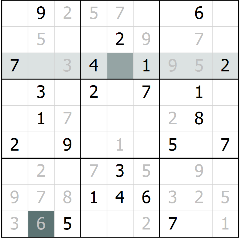 Position des candidats pour la solution de la Gr 68 page 70 du magazine de sudoku Expert n° 019