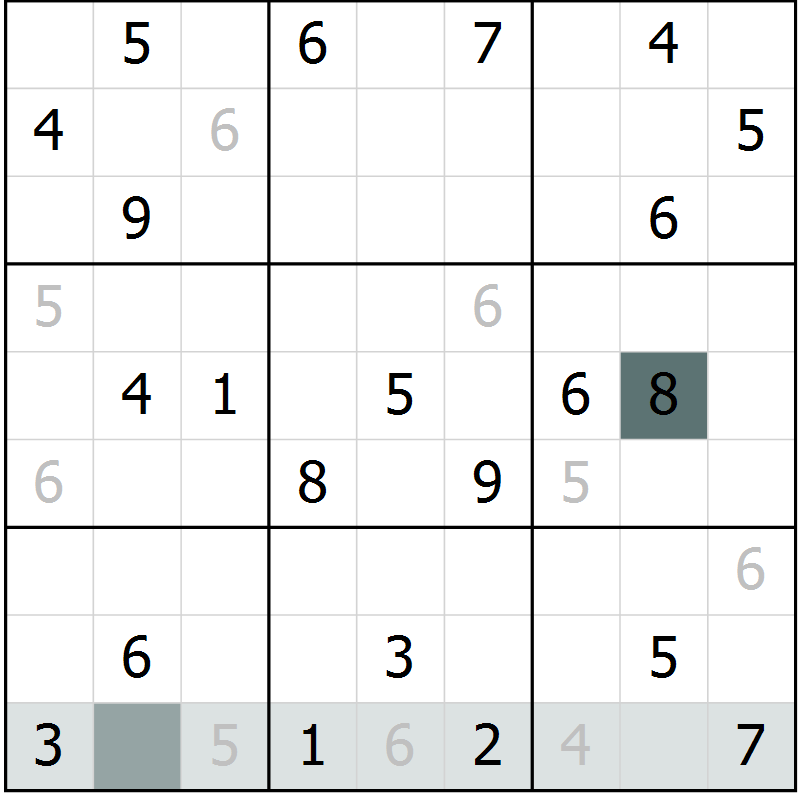 Position des candidats pour la solution de la Gr 9 page 11 du magazine de sudoku Expert n° 019