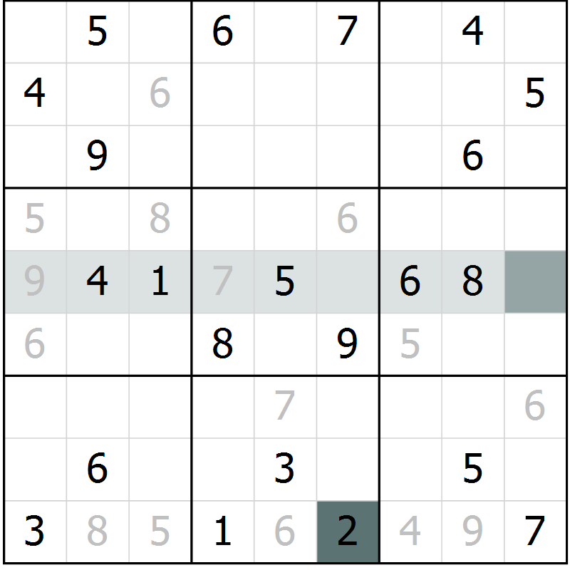 Position des candidats pour la solution de la Gr 9 page 11 du magazine de sudoku Expert n° 019