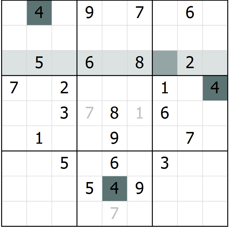 Position des candidats pour la solution de la Gr 1 page 3 du magazine de sudoku Expert n° 020