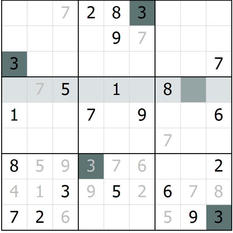 Position des candidats pour la solution de la Gr 10 page 12 du magazine de sudoku Expert n° 020