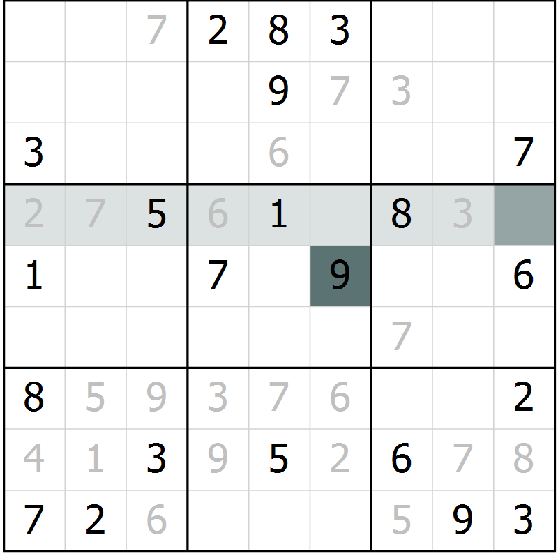 Position des candidats pour la solution de la Gr 10 page 12 du magazine de sudoku Expert n° 020