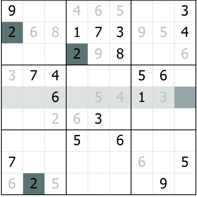 Position des candidats pour la solution de la Gr 12 page 14 du magazine de sudoku Expert n° 020