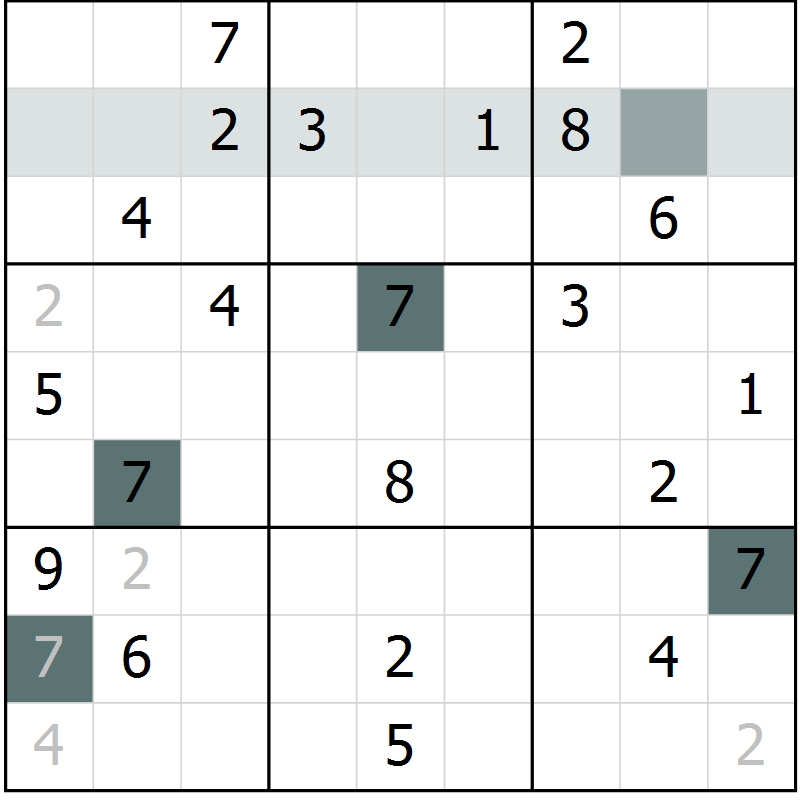 Position des candidats pour la solution de la Gr 13 page 15 du magazine de sudoku Expert n° 020