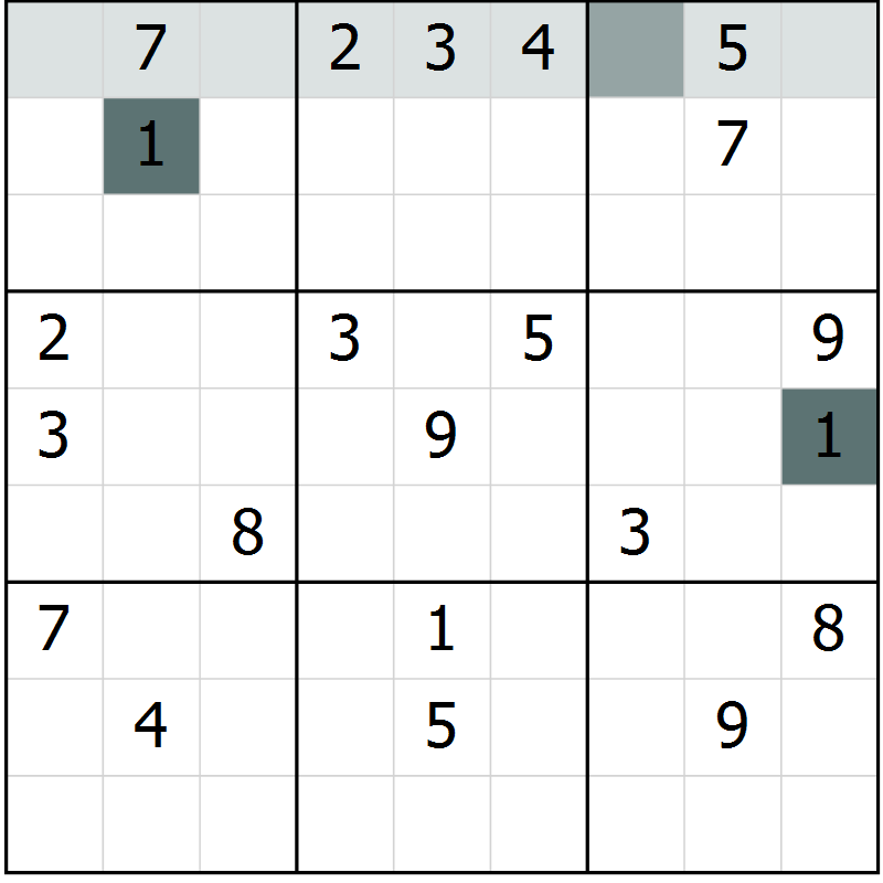 Position des candidats pour la solution de la Gr 14 page 16 du magazine de sudoku Expert n° 020