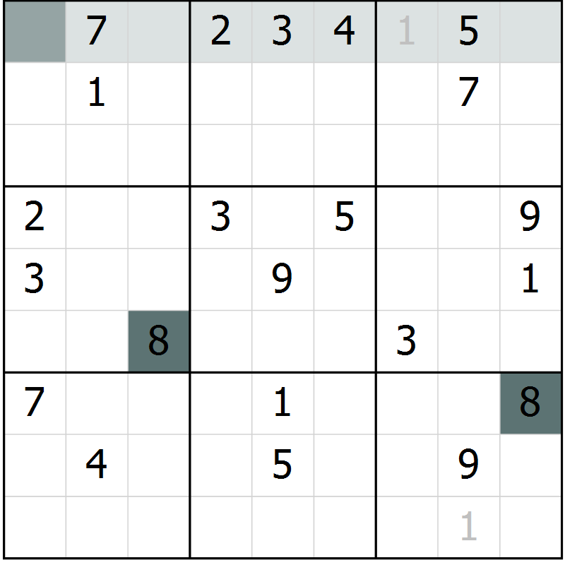 Position des candidats pour la solution de la Gr 14 page 16 du magazine de sudoku Expert n° 020