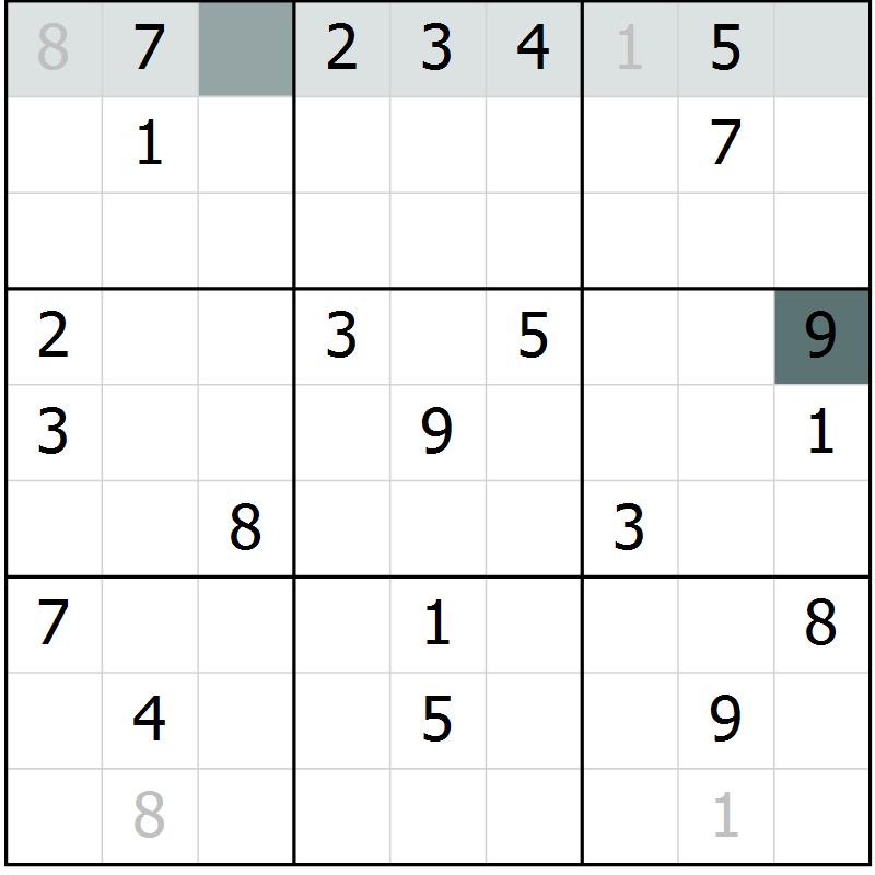 Position des candidats pour la solution de la Gr 14 page 16 du magazine de sudoku Expert n° 020
