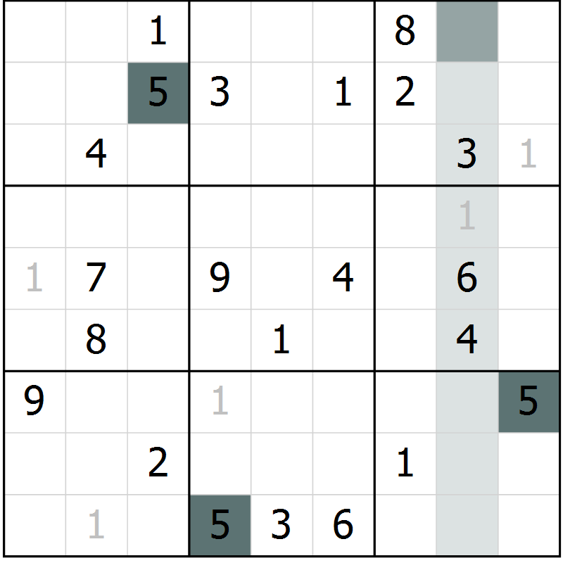 Position des candidats pour la solution de la Gr 15 page 17 du magazine de sudoku Expert n° 020