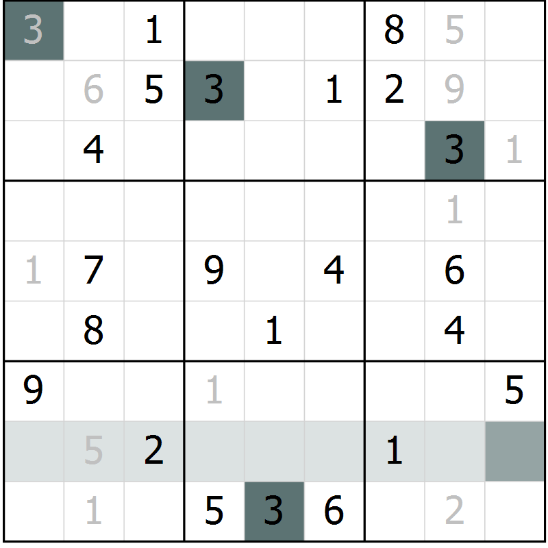 Position des candidats pour la solution de la Gr 15 page 17 du magazine de sudoku Expert n° 020