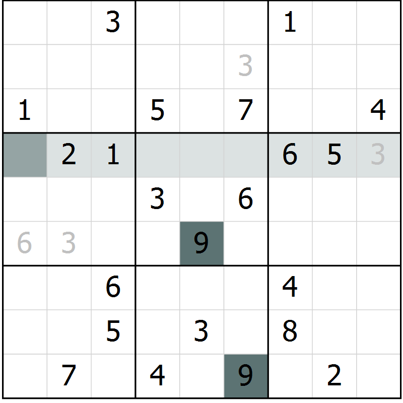 Position des candidats pour la solution de la Gr 17 page 19 du magazine de sudoku Expert n° 020
