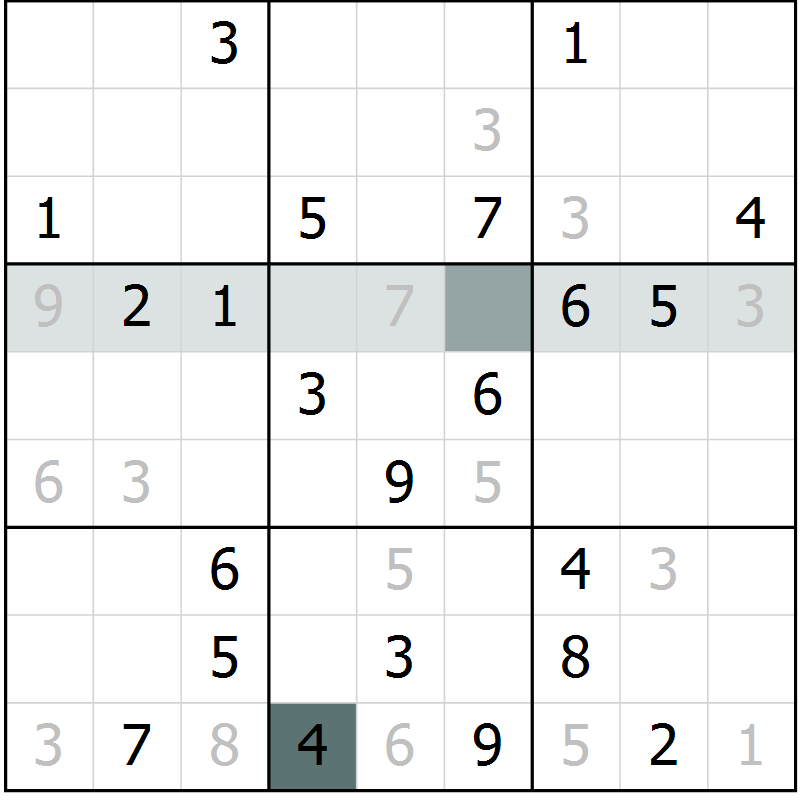 Position des candidats pour la solution de la Gr 17 page 19 du magazine de sudoku Expert n° 020