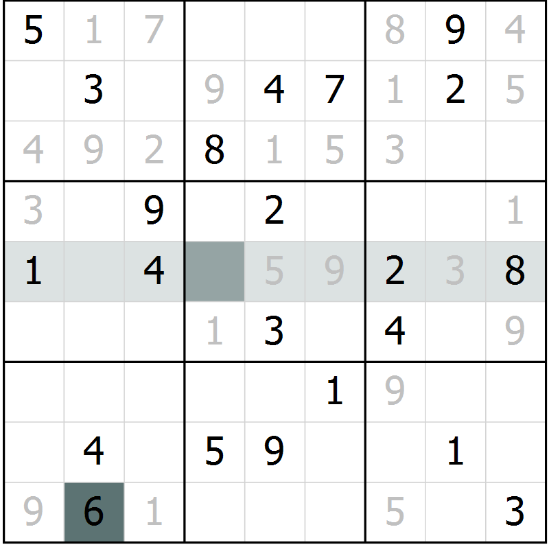 Position des candidats pour la solution de la Gr 18 page 20 du magazine de sudoku Expert n° 020