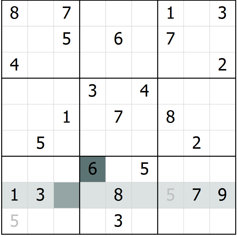 Position des candidats pour la solution de la Gr 2 page 4 du magazine de sudoku Expert n° 020