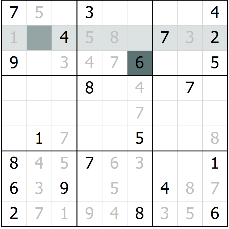 Position des candidats pour la solution de la Gr 21 page 23 du magazine de sudoku Expert n° 020