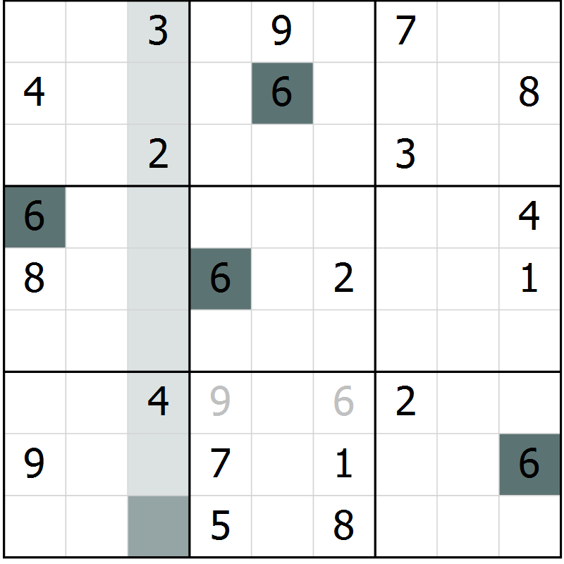 Position des candidats pour la solution de la Gr 22 page 24 du magazine de sudoku Expert n° 020