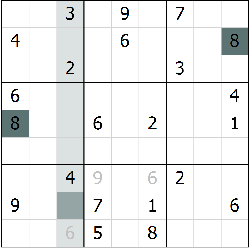 Position des candidats pour la solution de la Gr 22 page 24 du magazine de sudoku Expert n° 020