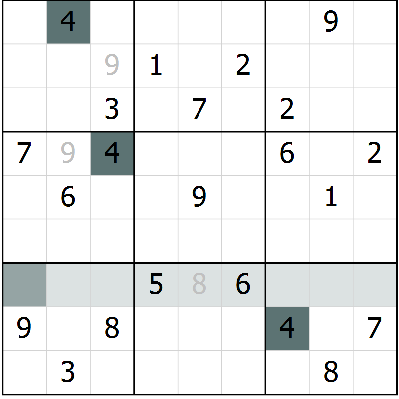Position des candidats pour la solution de la Gr 24 page 26 du magazine de sudoku Expert n° 020