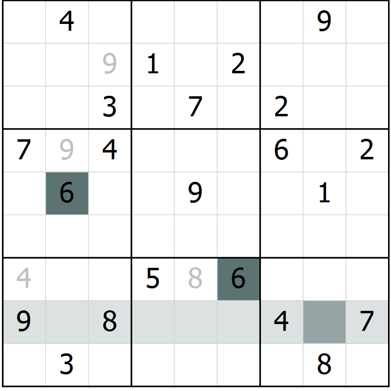 Position des candidats pour la solution de la Gr 24 page 26 du magazine de sudoku Expert n° 020