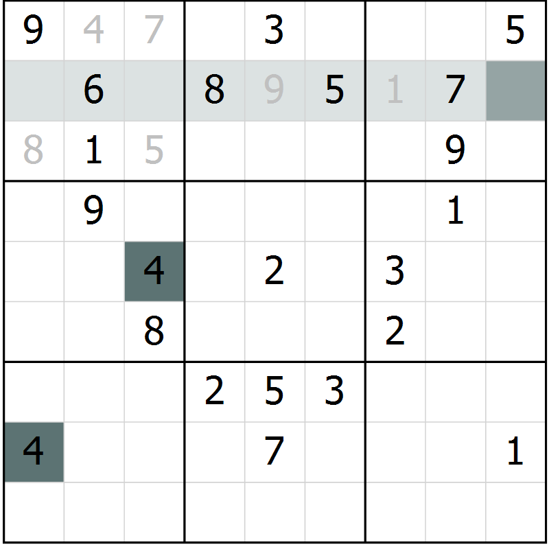 Position des candidats pour la solution de la Gr 27 page 29 du magazine de sudoku Expert n° 020