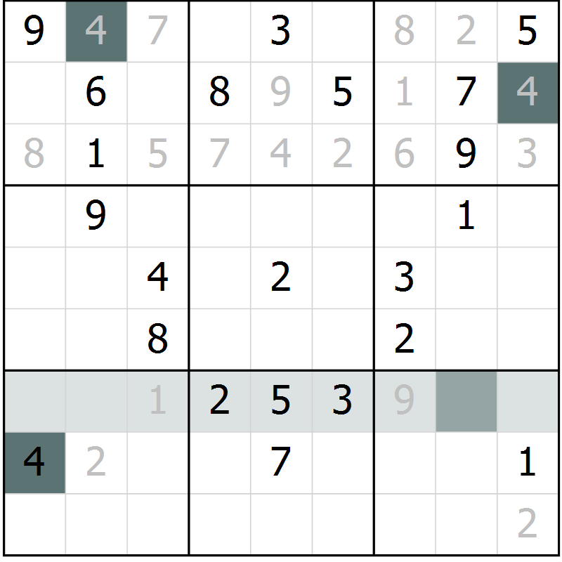Position des candidats pour la solution de la Gr 27 page 29 du magazine de sudoku Expert n° 020