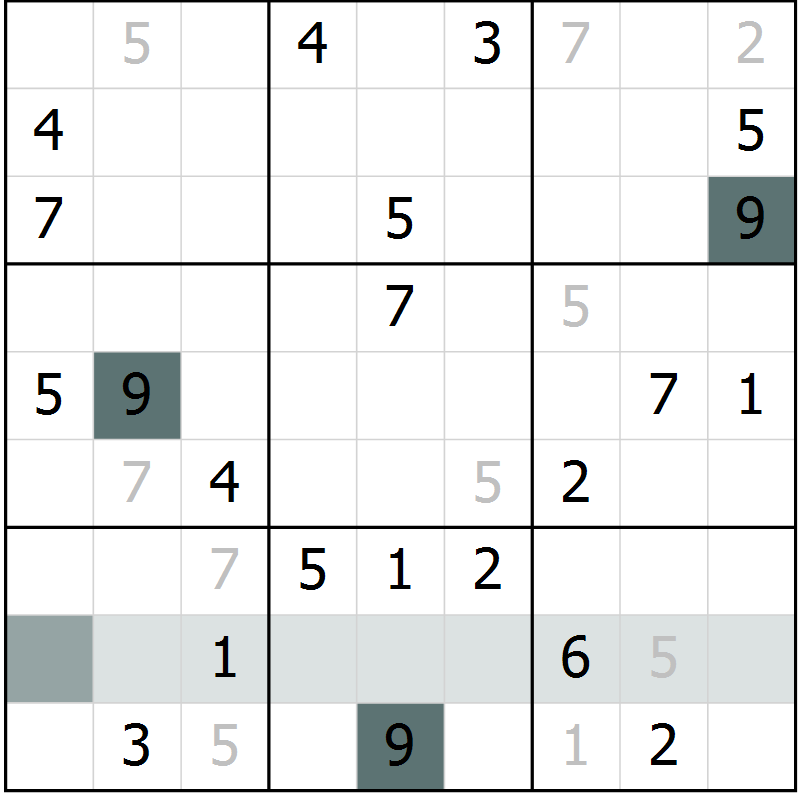 Position des candidats pour la solution de la Gr 28 page 30 du magazine de sudoku Expert n° 020