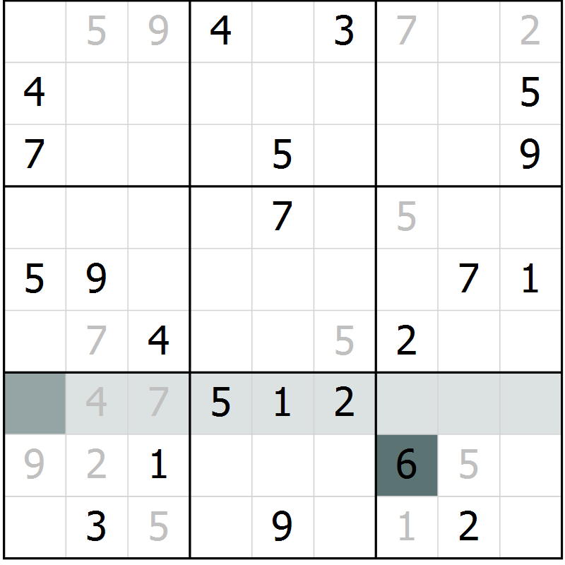 Position des candidats pour la solution de la Gr 28 page 30 du magazine de sudoku Expert n° 020