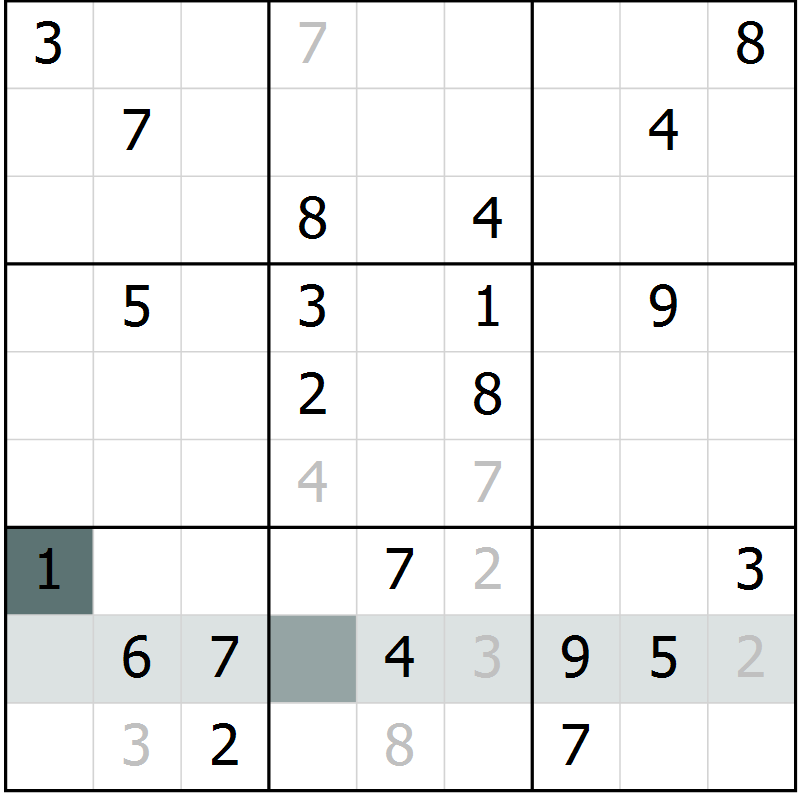 Position des candidats pour la solution de la Gr 29 page 31 du magazine de sudoku Expert n° 020