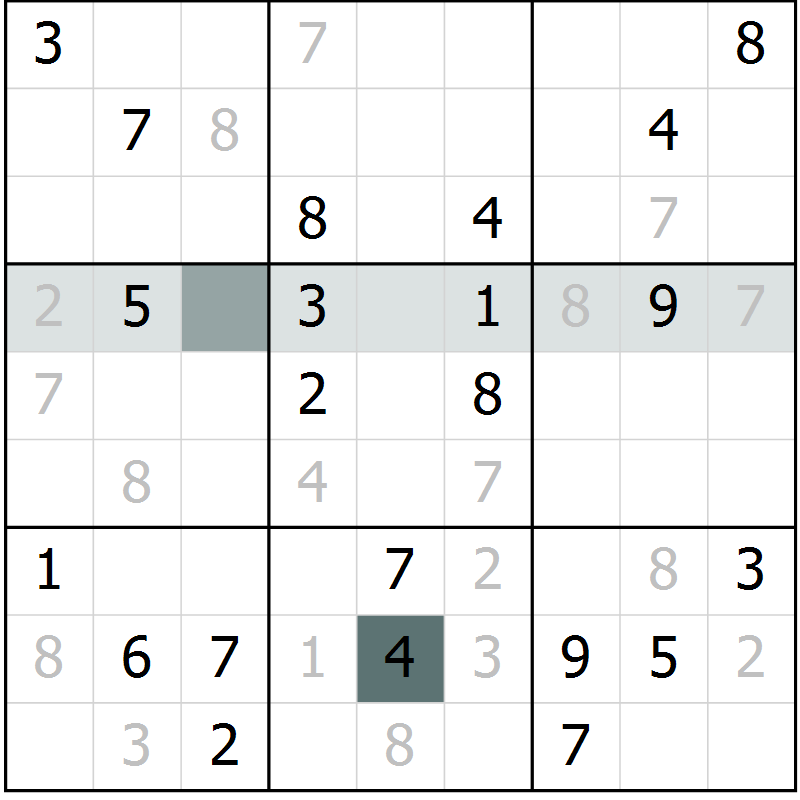 Position des candidats pour la solution de la Gr 29 page 31 du magazine de sudoku Expert n° 020