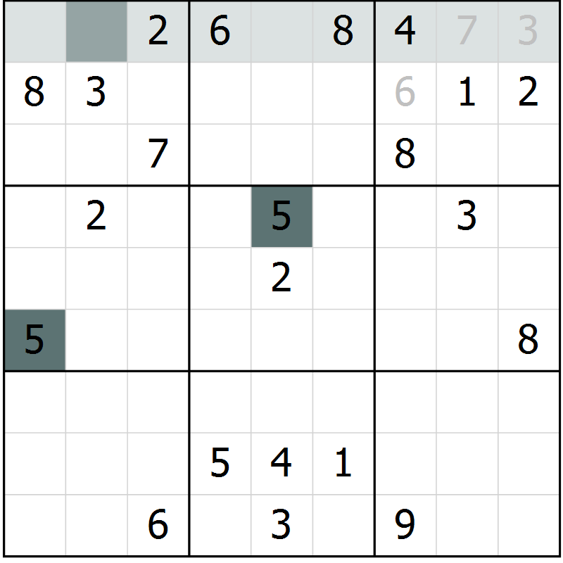 Position des candidats pour la solution de la Gr 30 page 32 du magazine de sudoku Expert n° 020