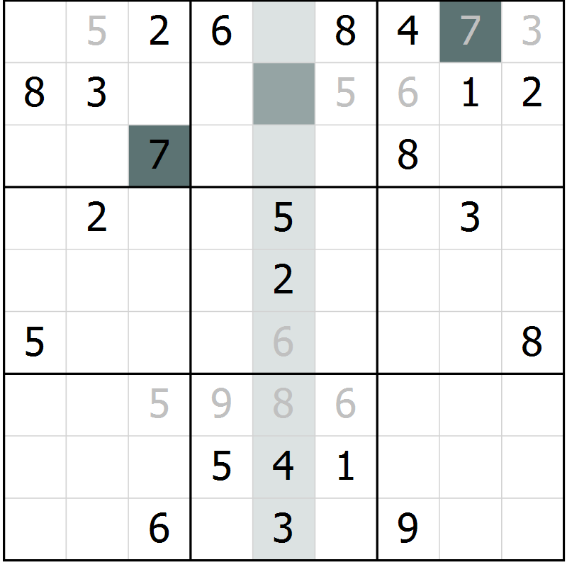 Position des candidats pour la solution de la Gr 30 page 32 du magazine de sudoku Expert n° 020